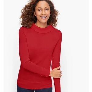 NWT Talbots Sabrina Marino Button Cuff Sweater